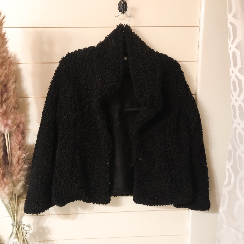 Black wooly jacket